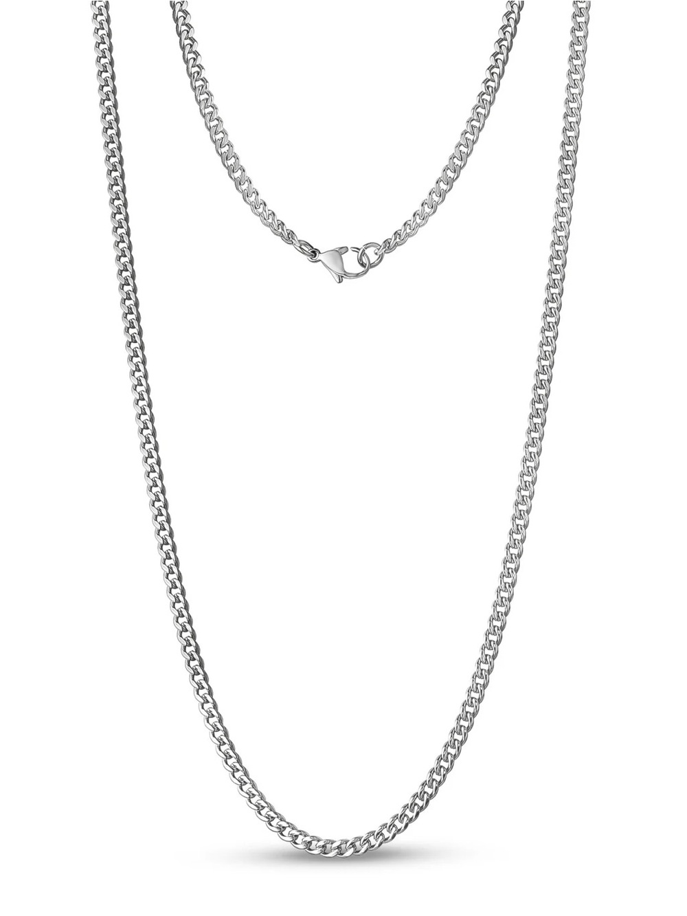 Chain Necklace - Classic Silver Tone in Inox